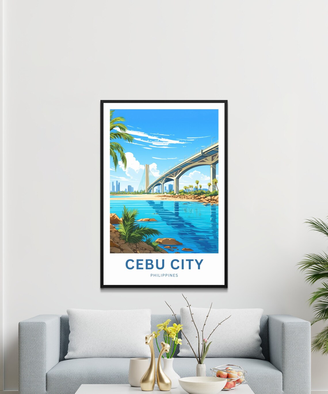 Cebu City Travel Poster, Philippines City Art - Image 3