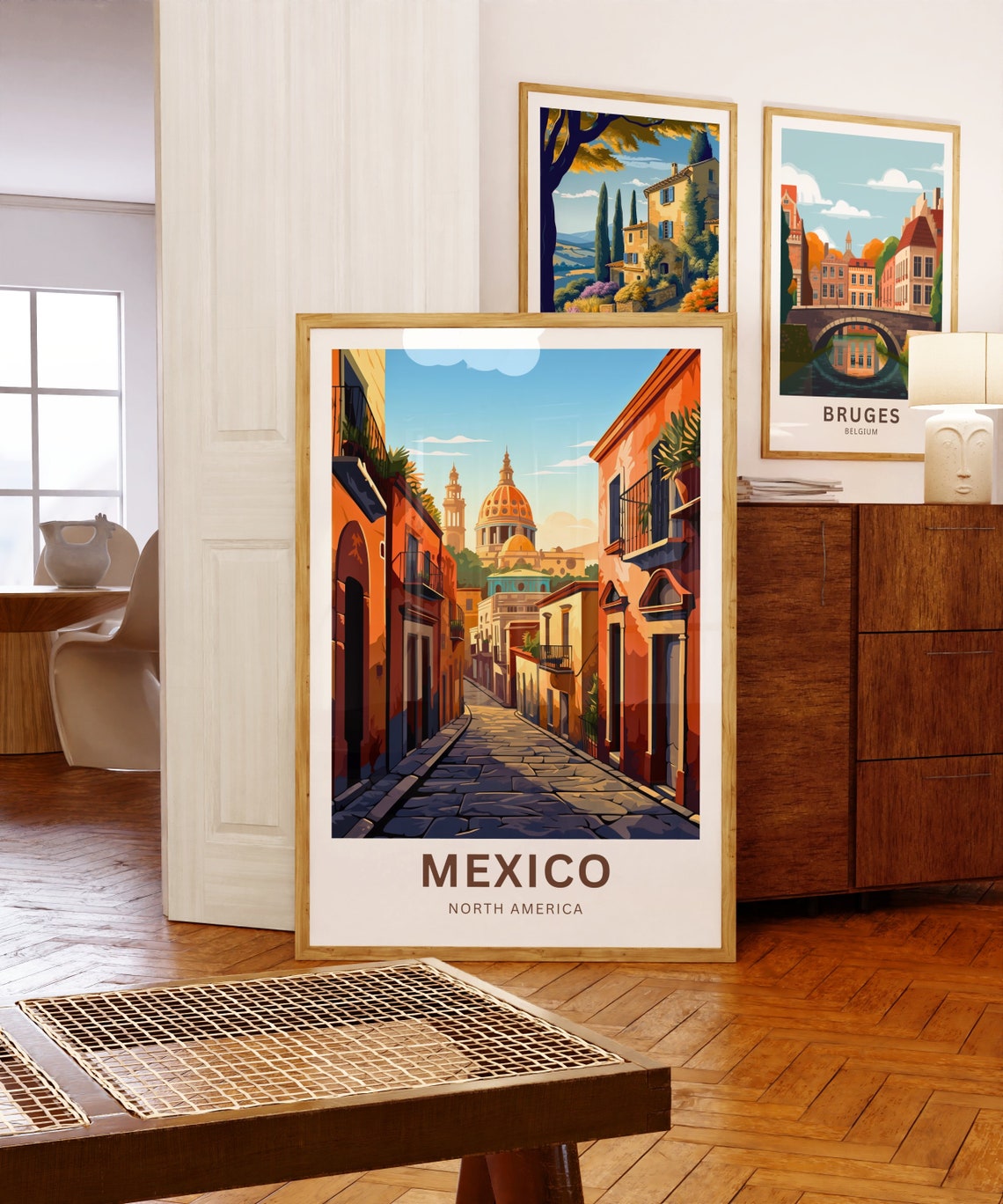 Mexico Travel Print Mexico Poster North America Wall Art Framed Present Gift North America Present - Image 5