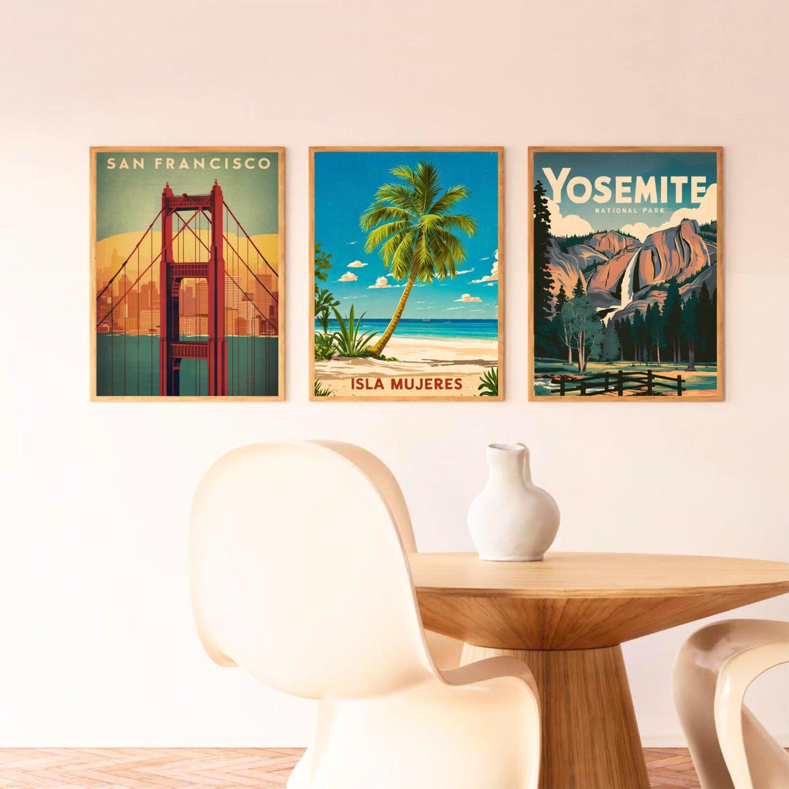 Isla Mujeres Vintage Travel Poster Isla Mujeres Print Mexico Wall Art Framed Present Gift Cancun Mexico Present - Image 5