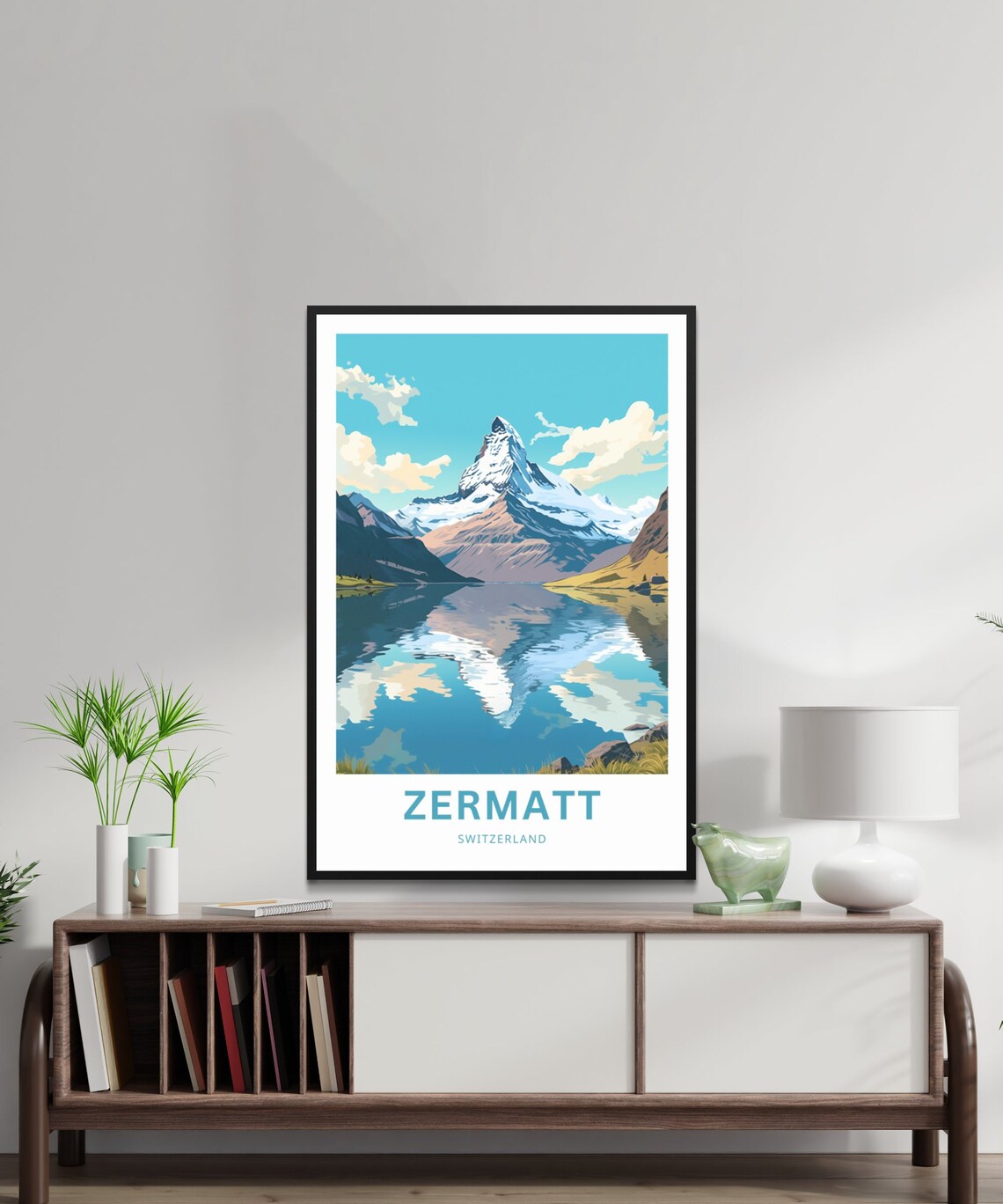 Zermatt Travel Poster, Switzerland Present Gift - Image 2