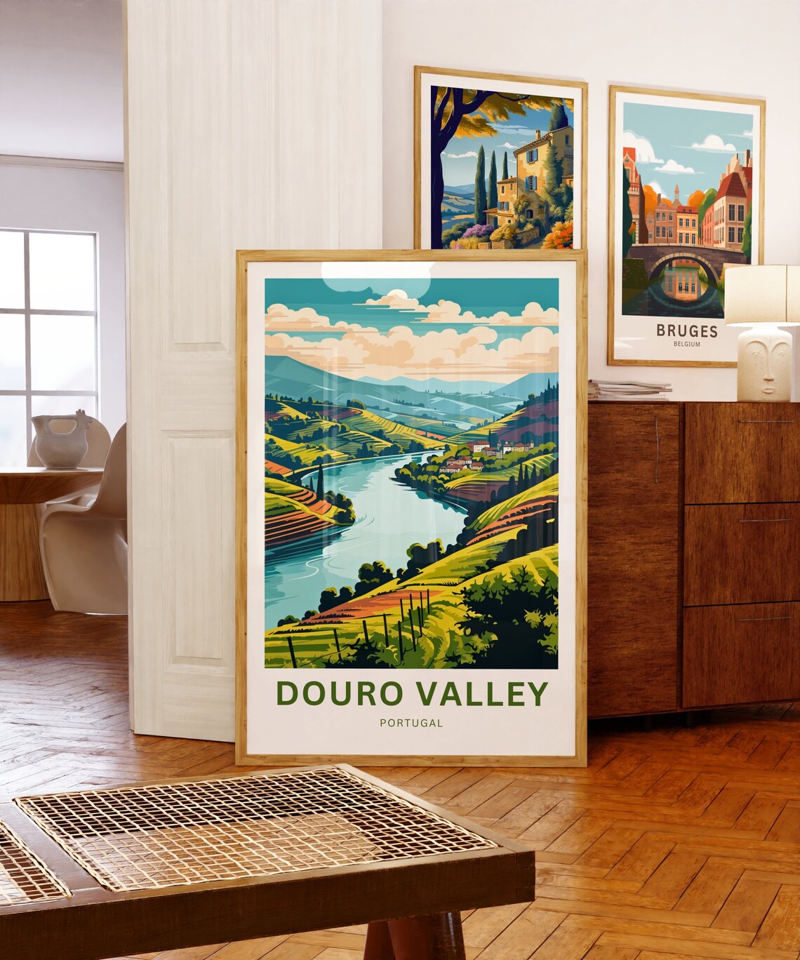 Douro Valley Portugal Winding River Terraced Hills Travel Poster - Image 5