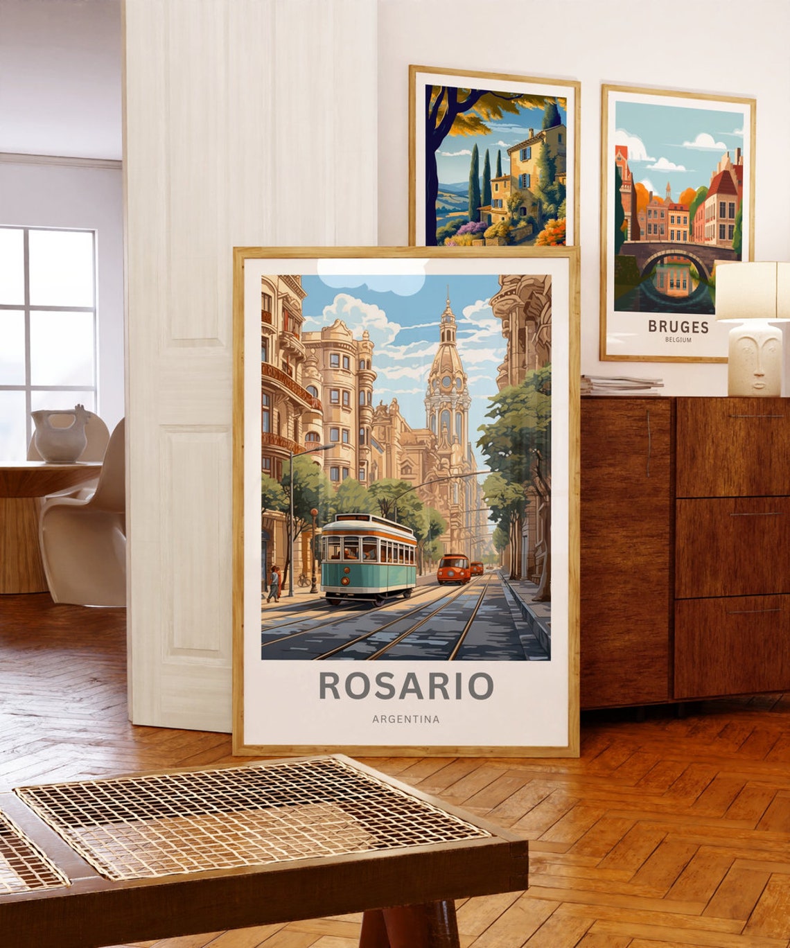 Personalized Rosario Travel Print Rosario Poster Argentina Wall Art Framed Present Gift Argentina Present - Image 5