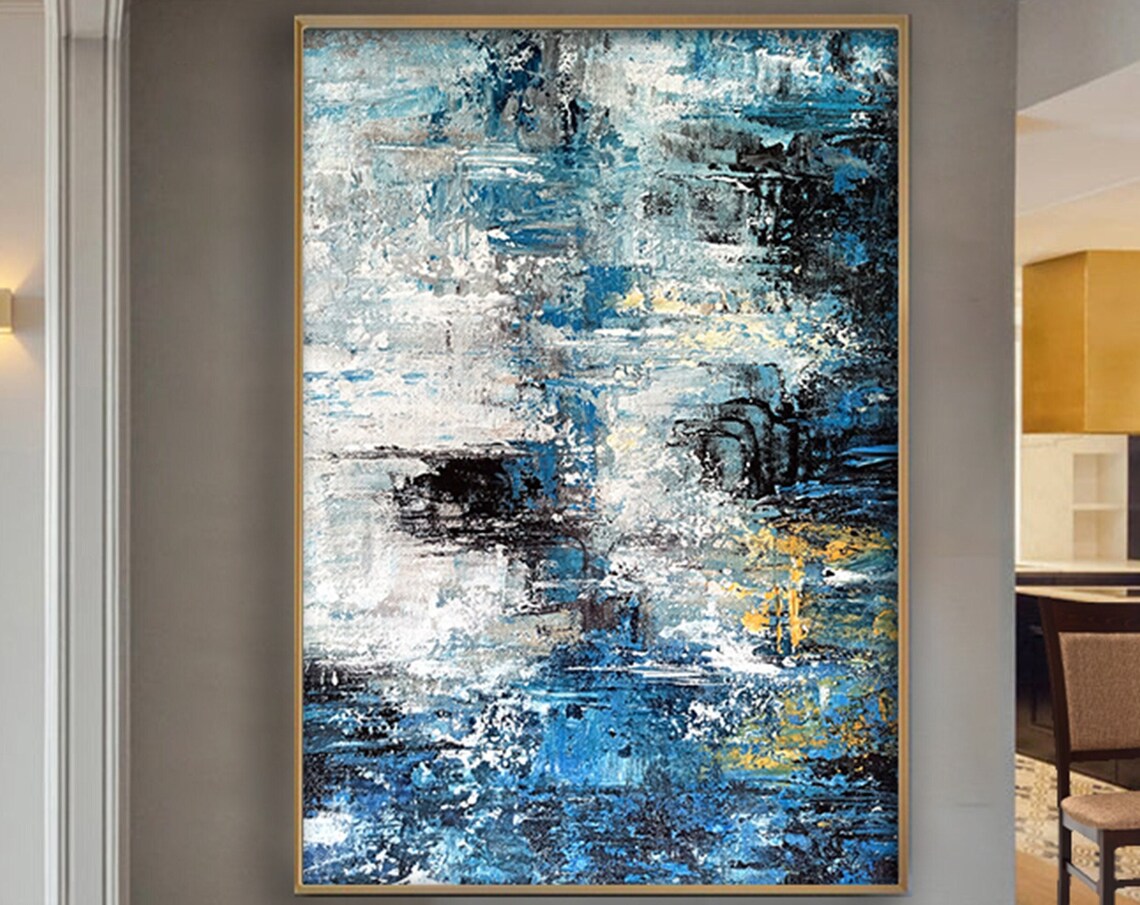 Abstract Palette Knife Painting, Wall Art Print
