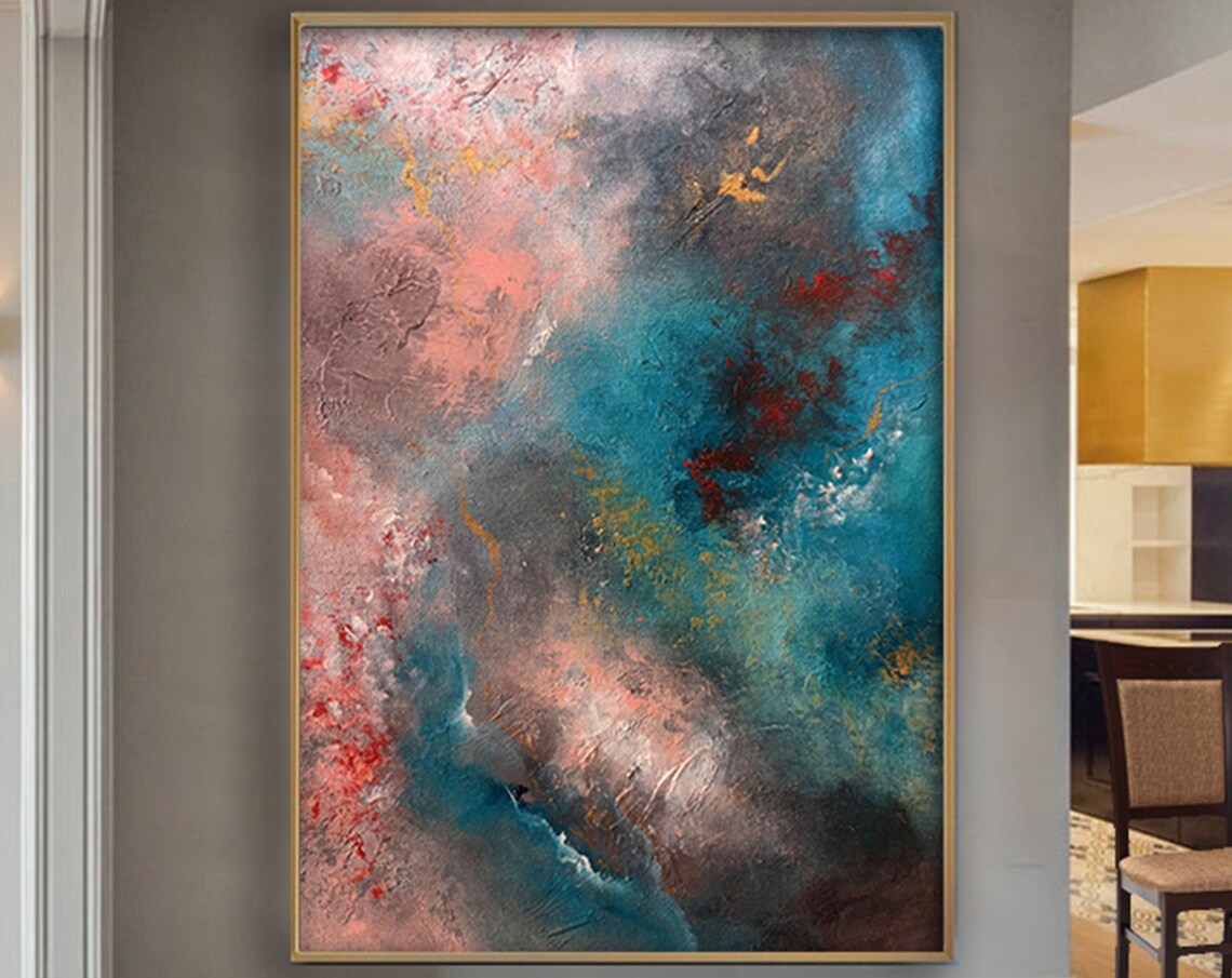 Abstract Oil Painting, Oversize Wall Art Print