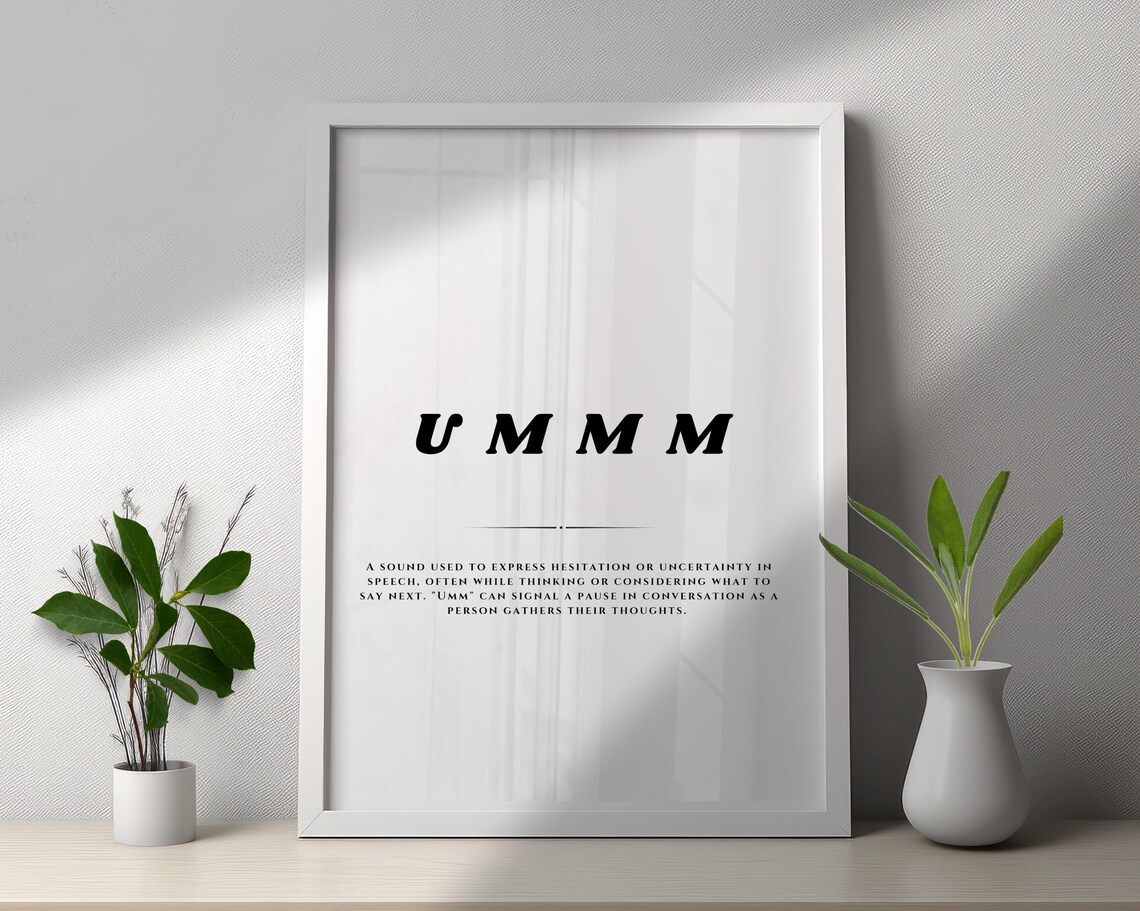 Ummm Funny Dictionary Definition Word Meaning Humor Quote Poster - Image 2