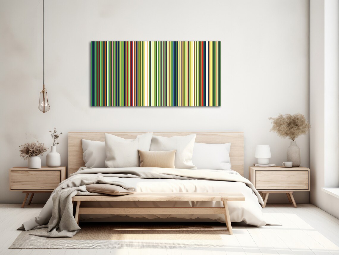 Mid-Century Modern Geometric Line Art Wall Art Print - Image 2