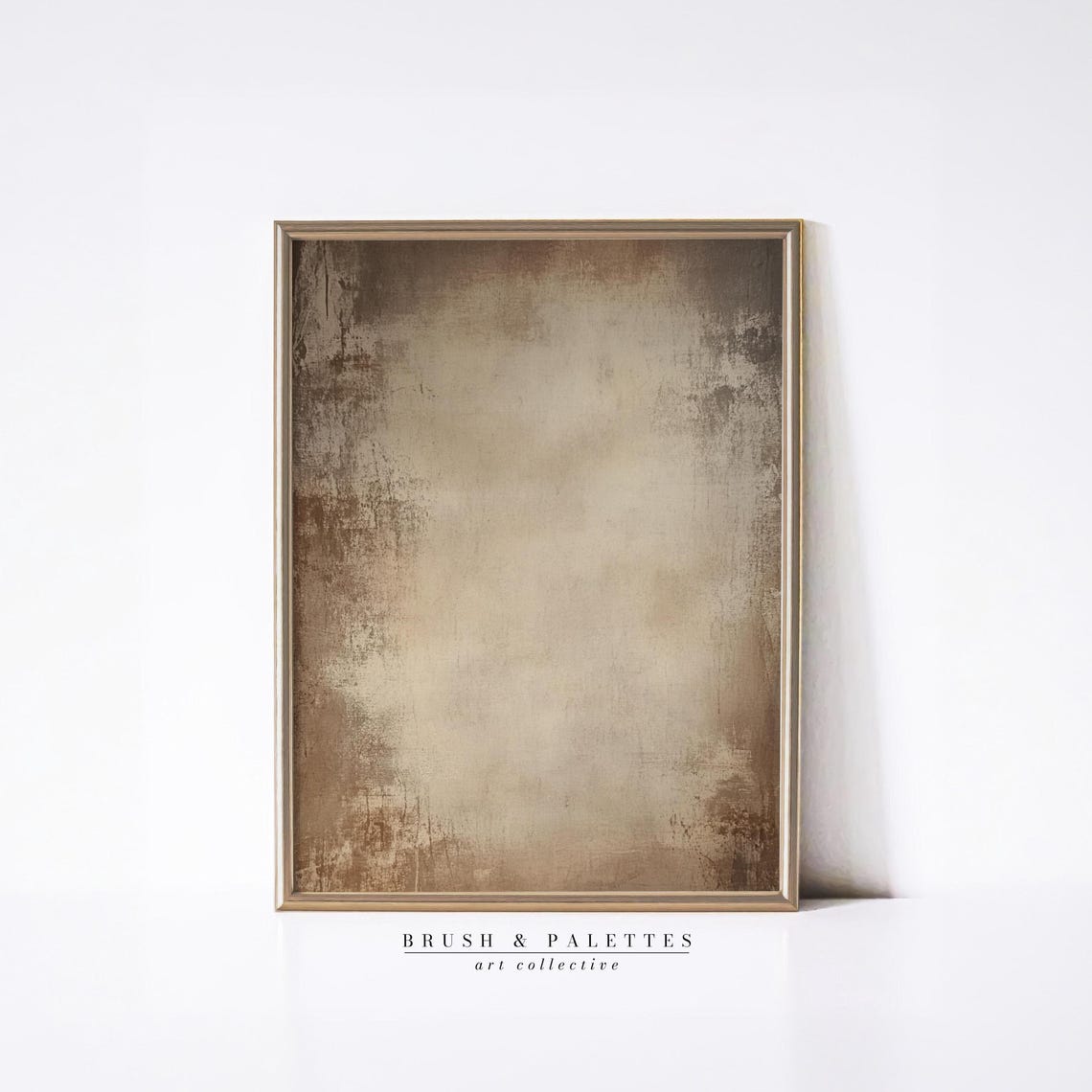 Minimalist Beige Textured Abstract Wabi Sabi Style Warm Wall Art