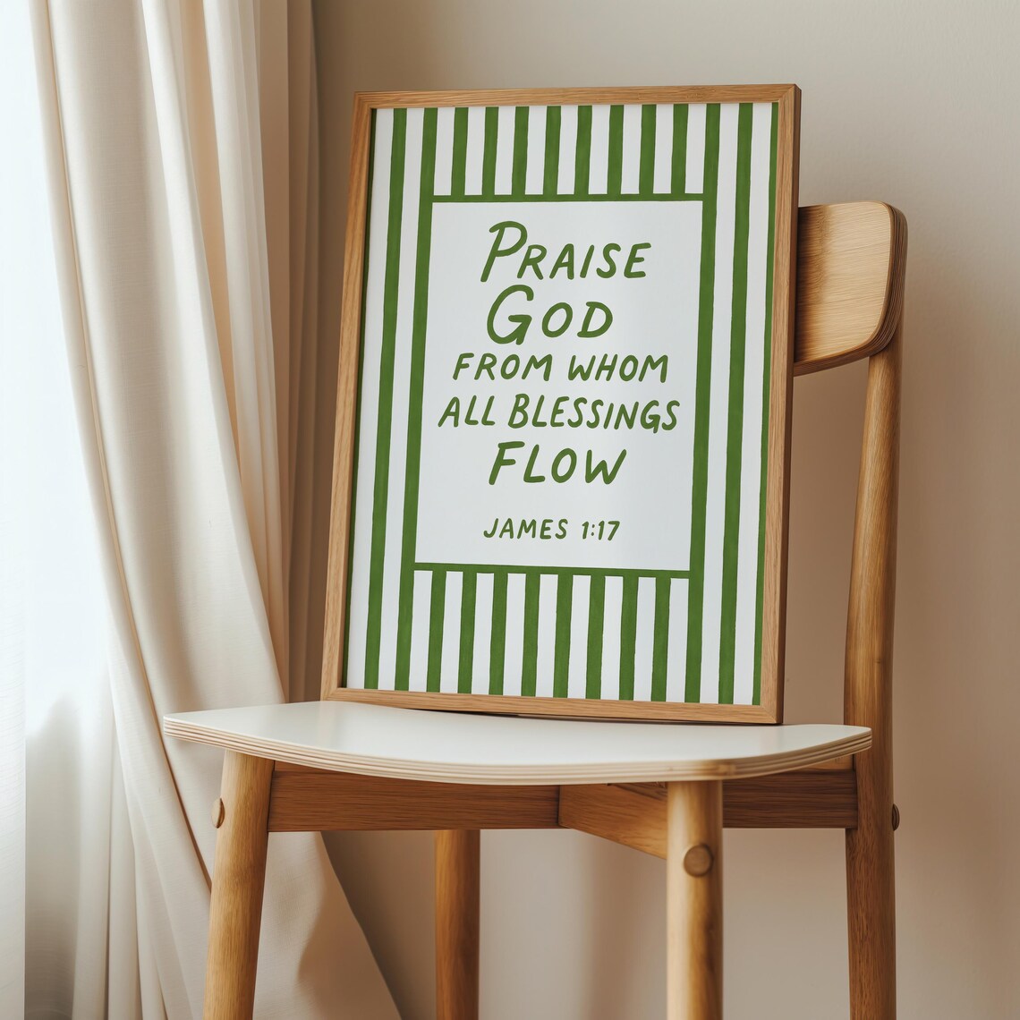 Praise God From Whom All Blessings Flow Green James 117 Poster