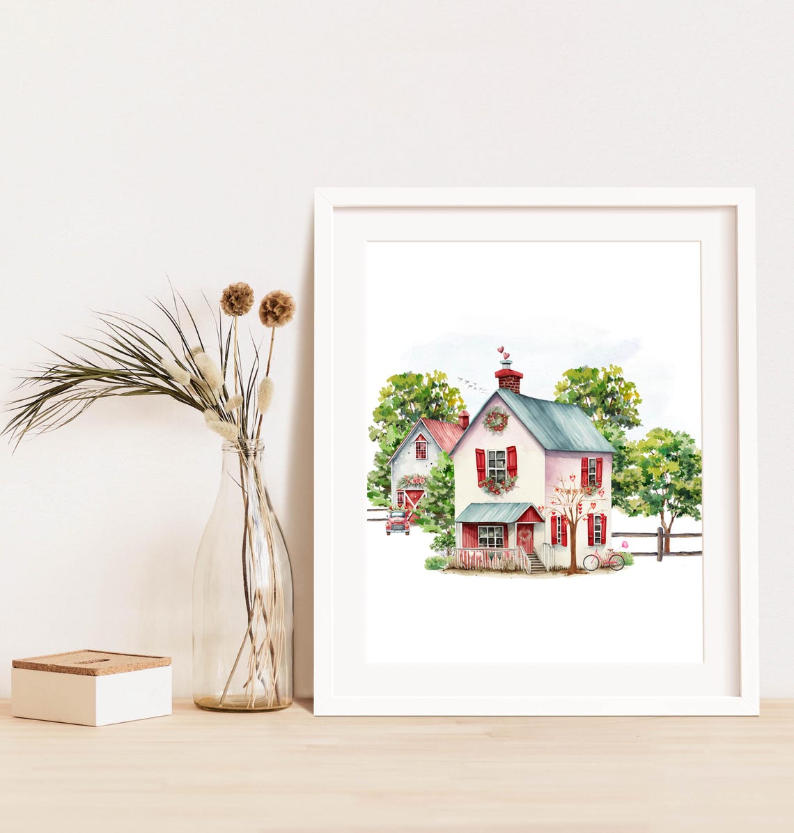 Valentine Farm Wall Art Country Decor 5x7 8x10 85x11 11x14 16x20 Farmhouse Sign Home Wall Art Diy Holiday Decor Valentine Sign - Image 5