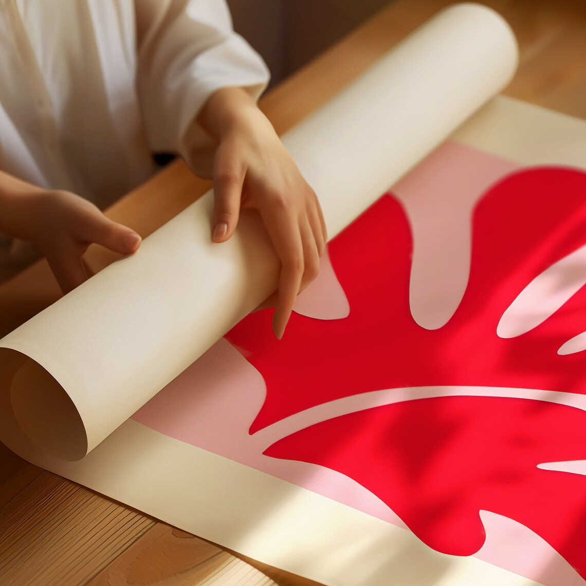 Henri Matisse Red Leaf Cutout Berggruen Cie Exhibition Poster - Image 4