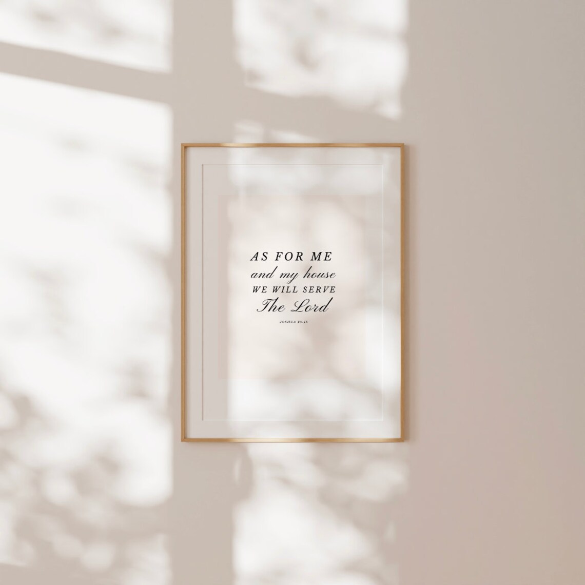 As For Me And My House We Will Serve The Lord Joshua Scripture Poster - Image 3