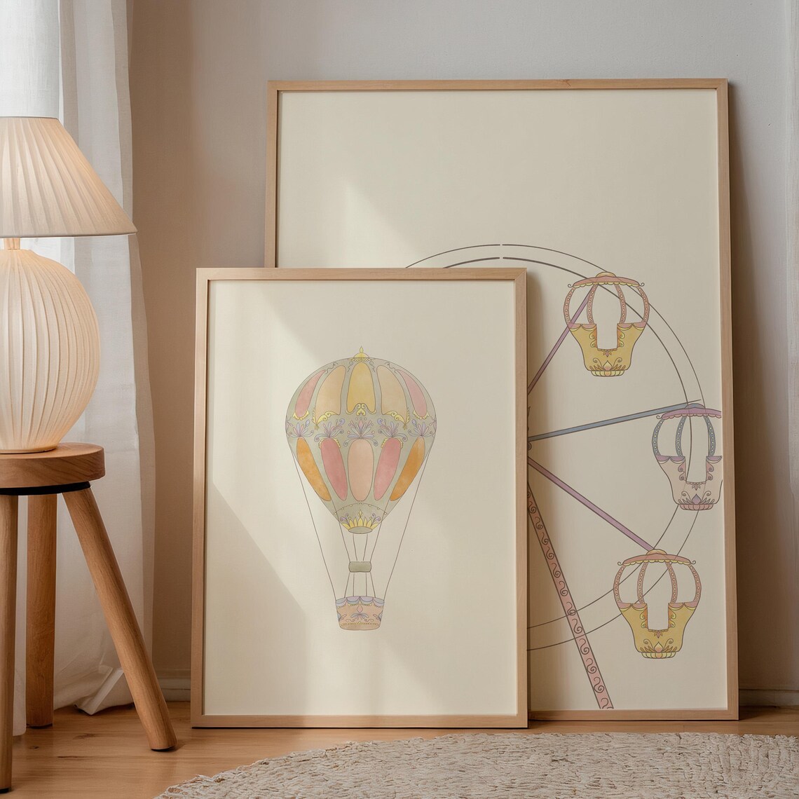Vintage Balloon Print, Abstract Botanical Art Print - Image 2