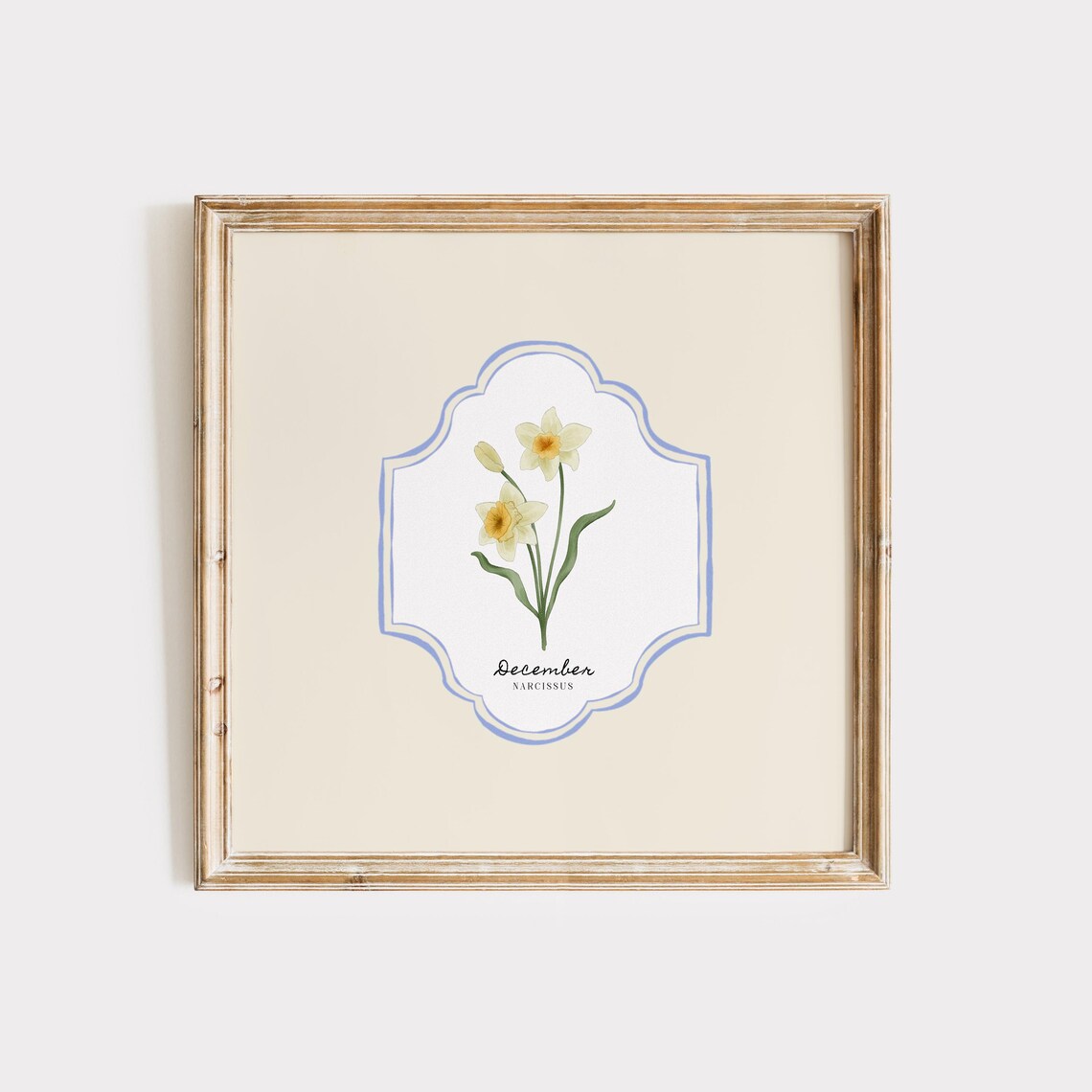 December Birth Month Flower Personalized Gift