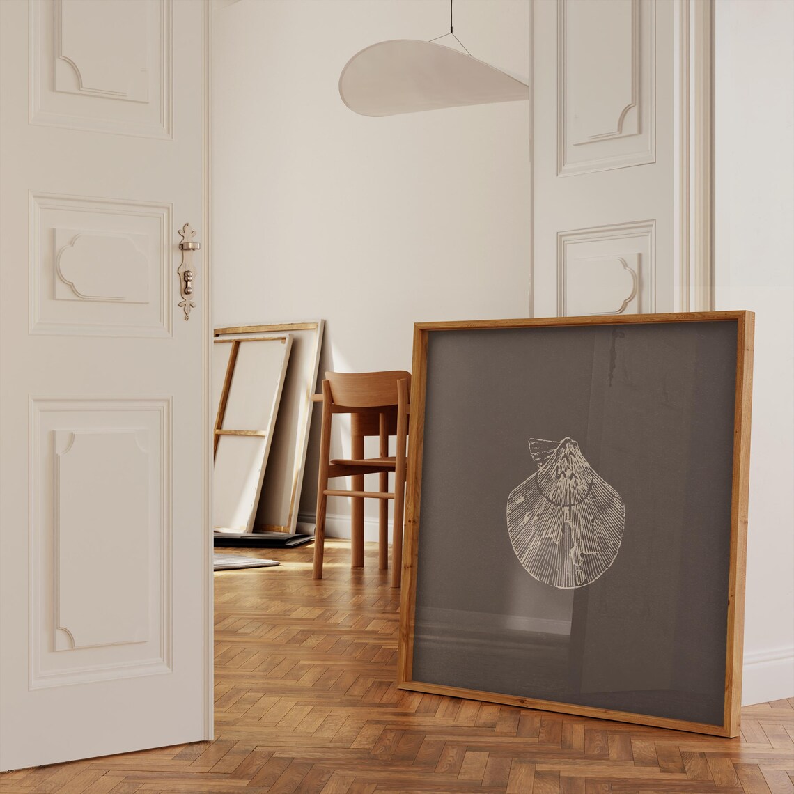 Nautical Shell Art Print, Trendy Decor Illustration - Image 3