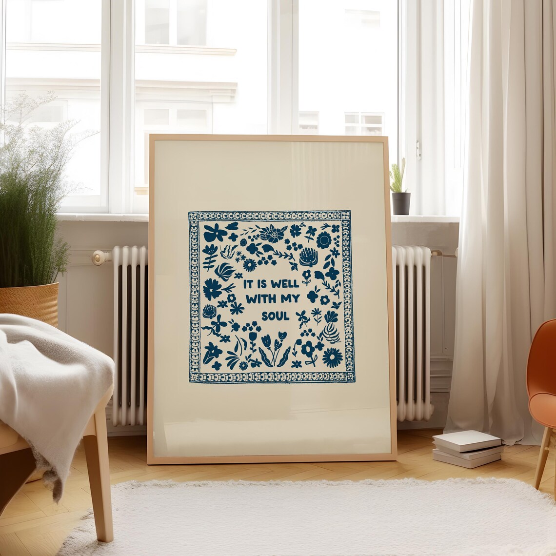 It Is Well With My Soul Vertical Print, Vintage Decor - Image 5