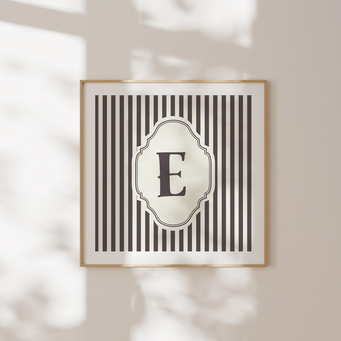 E Square Initial Personalized Watercolor Gift - Image 5