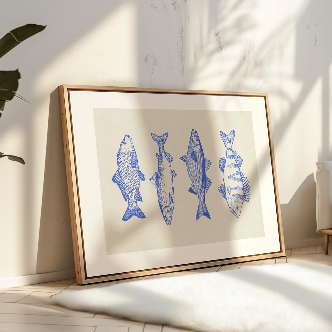 Catch Of The Day Coastal Cottagecore Art Print