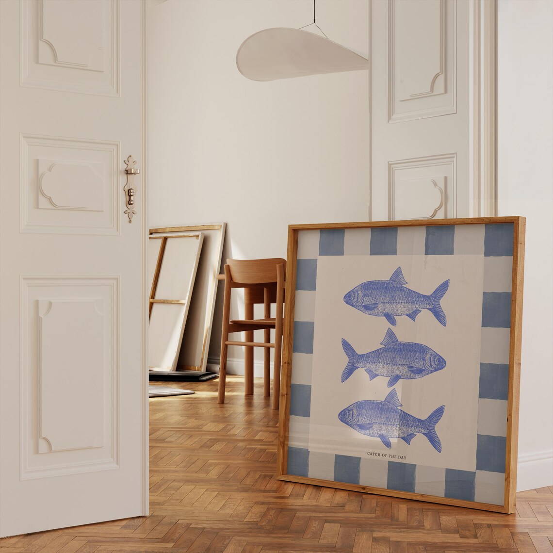 Catch Of The Day Salmon Illustration Art Print - Image 2