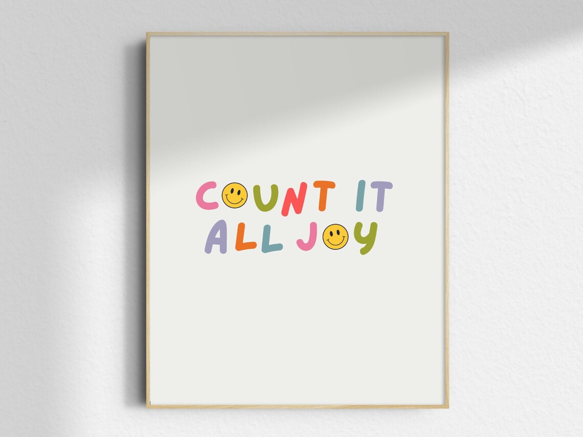 Count It All Joy II Modern Christian Art Print