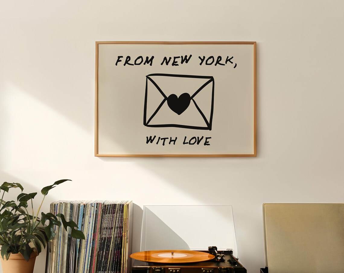 Love Letter Print, Retro NYC Typography Poster - Image 5