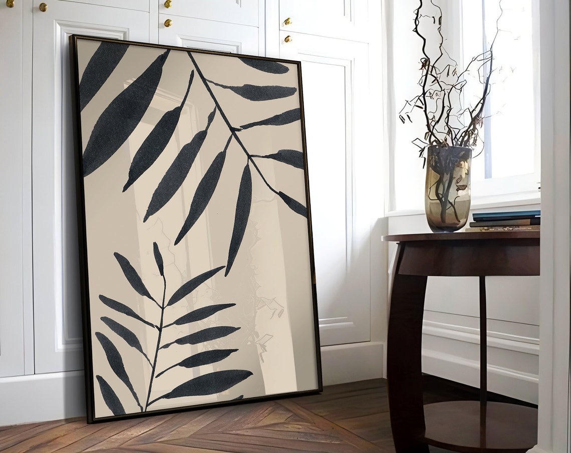 Floral Prints, Mid-Century Modern Botanical Art Print
