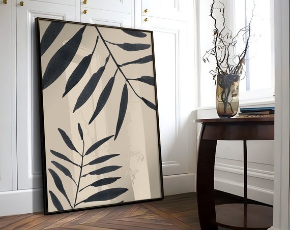 Floral Prints, Mid-Century Modern Botanical Art Print