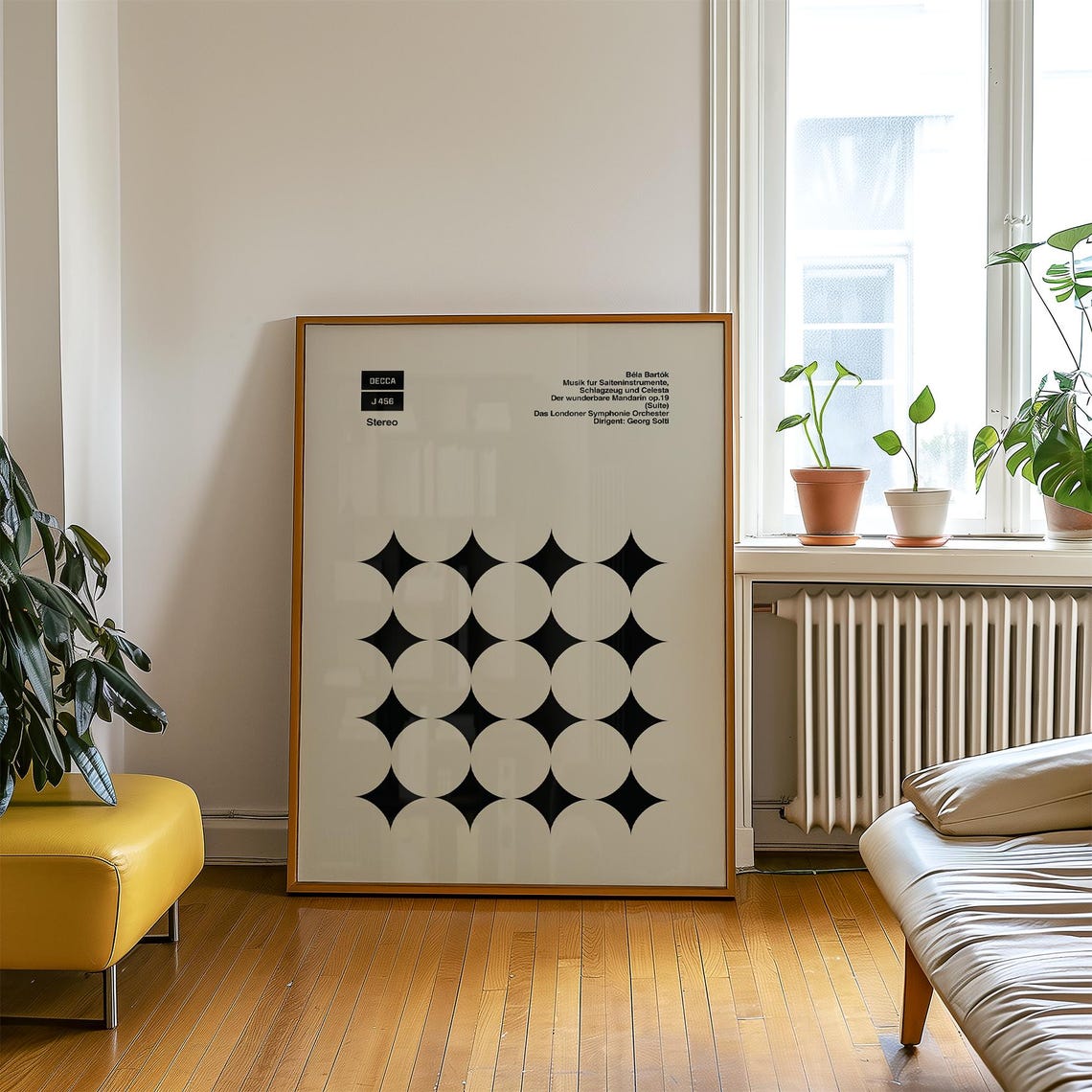 Bela Bartok Decca J458 Georg Solti Minimalist Classical Music Poster - Image 2