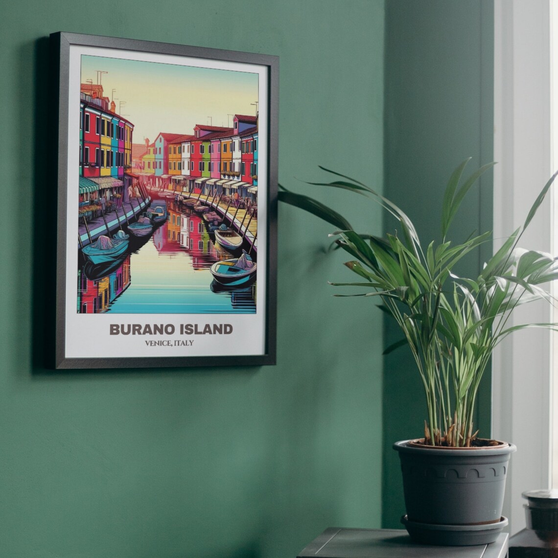 Burano Island Travel Poster Venice Travel Poster Italy Painting Print Wall Art Burano Travel Wall Decor Venice Trip - Image 5