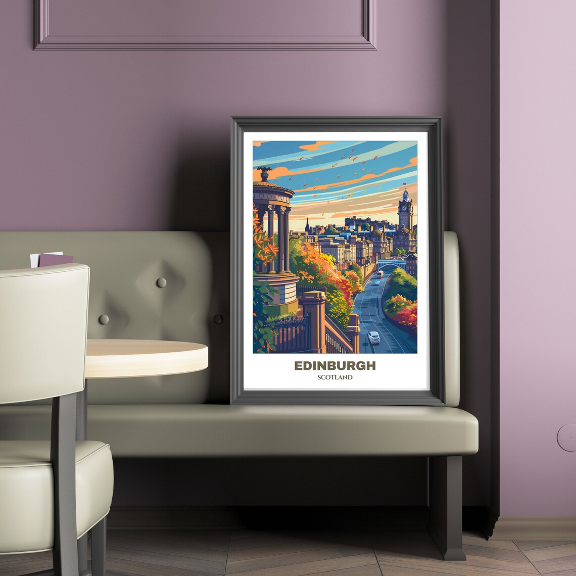 Edinburg Travel Poster, Scotland Wall Art Print - Image 2