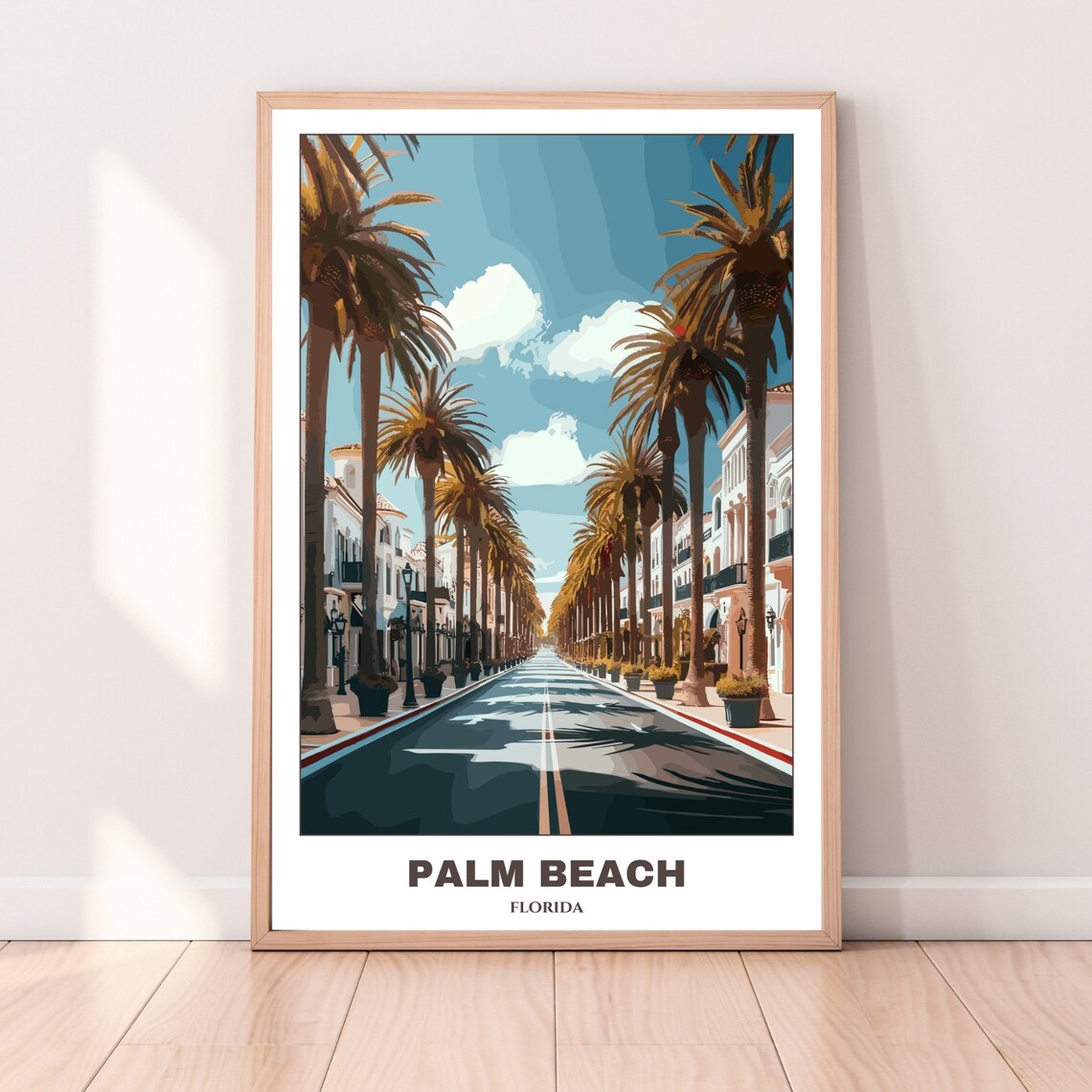 West Palm Beach Florida Travel Poster, Cityscape - Image 4