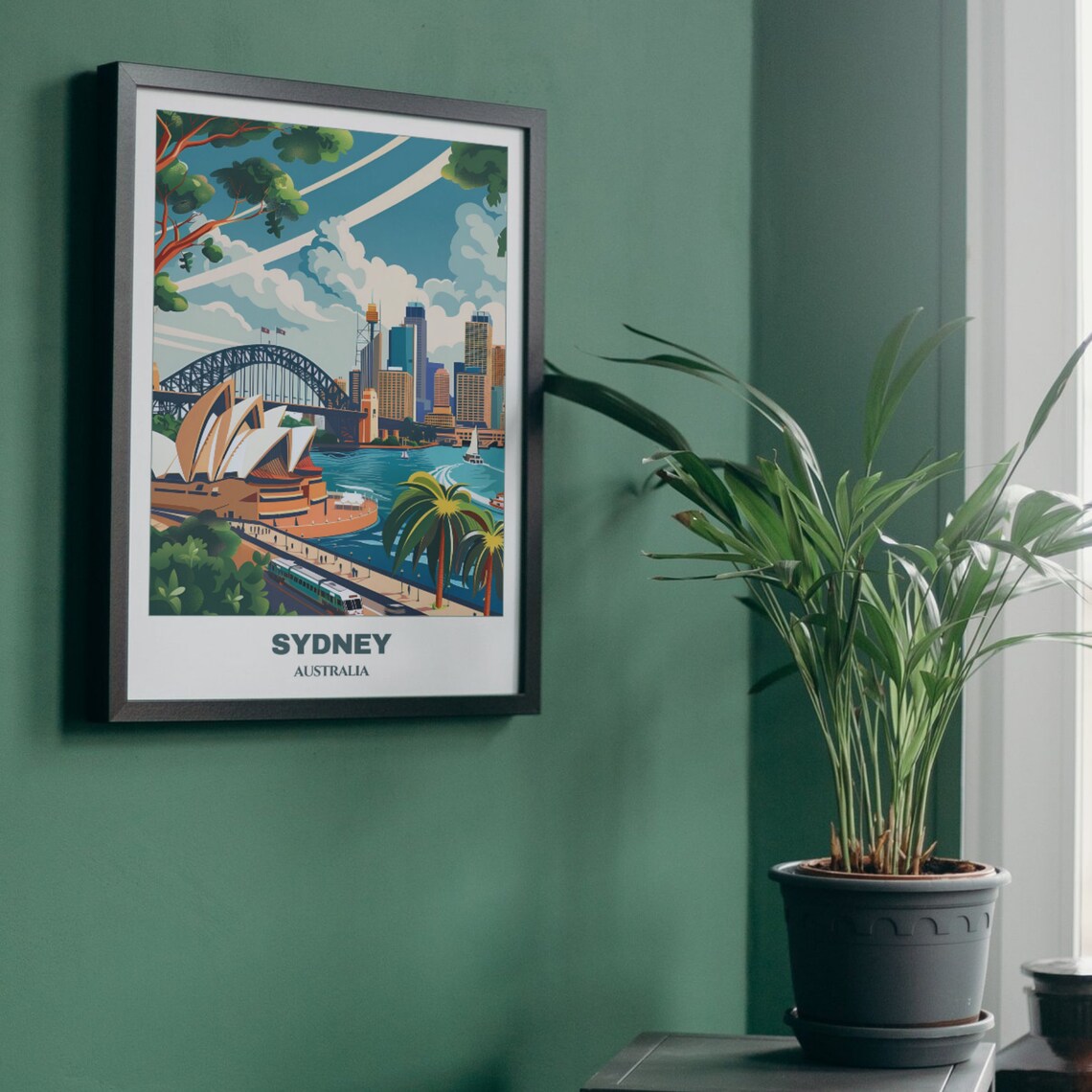 Sydney Travel Poster, Australia Cityscape Art Print - Image 5