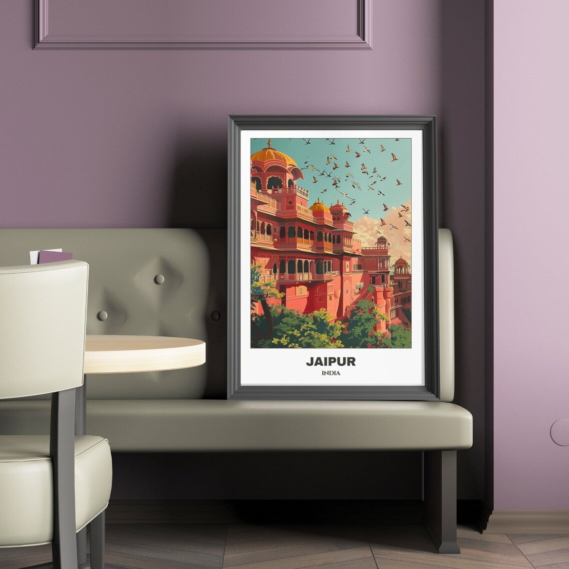Jaipur Travel Poster India Travel Poster Cityscape Painting Print Wall Art Travel Wall Art Home Decor Jaipur Trip - Image 2