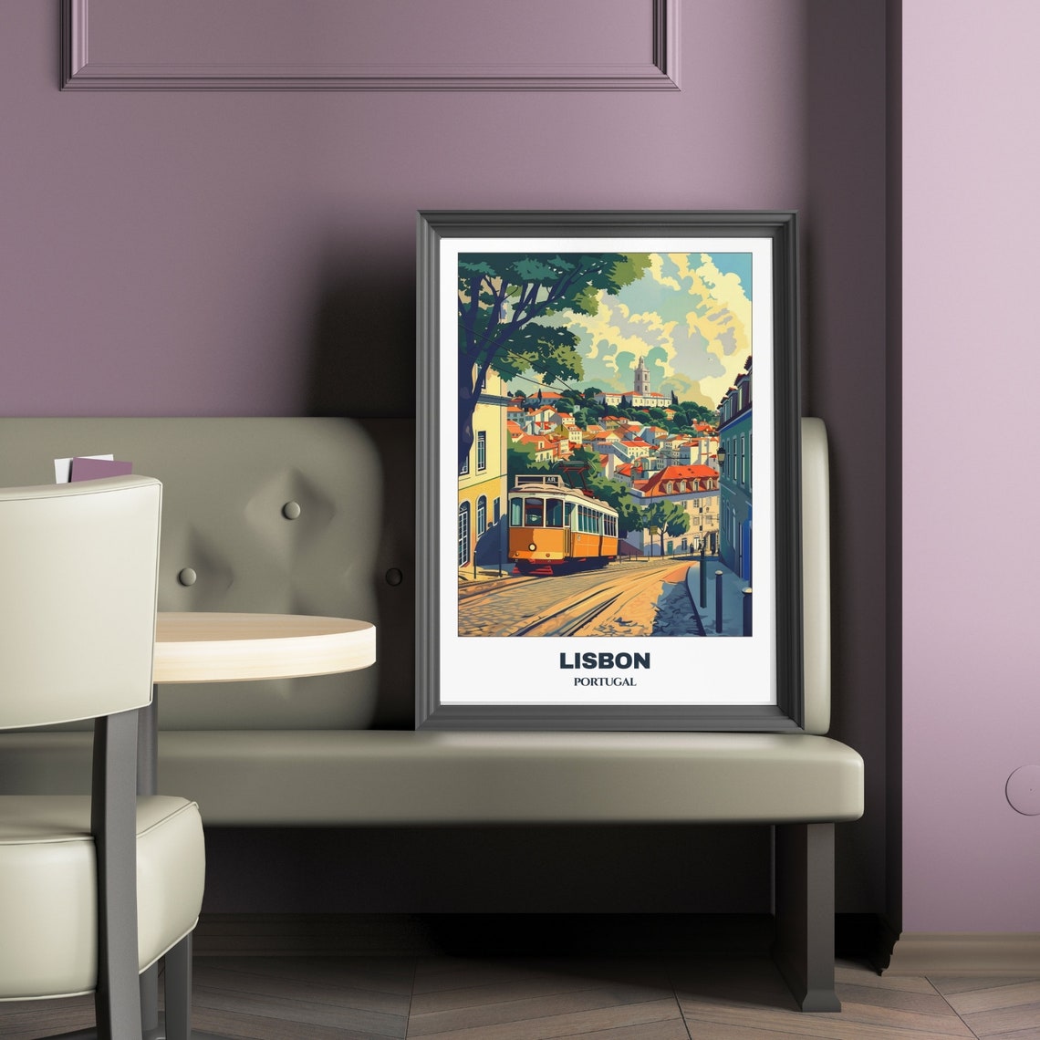 Lisbon Travel Poster Portugal Travel Poster Citycape Painting Print Wall Art Lisbon Home Decor Lisbon Trip Print - Image 2