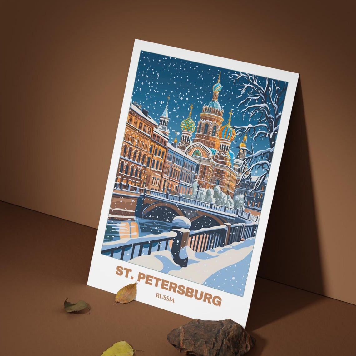 Stpetersburg Travel Poster Russia Travel Print Citycape Painting Wall Art Stpetersburg Home Decor Stpetersburg Print - Image 4