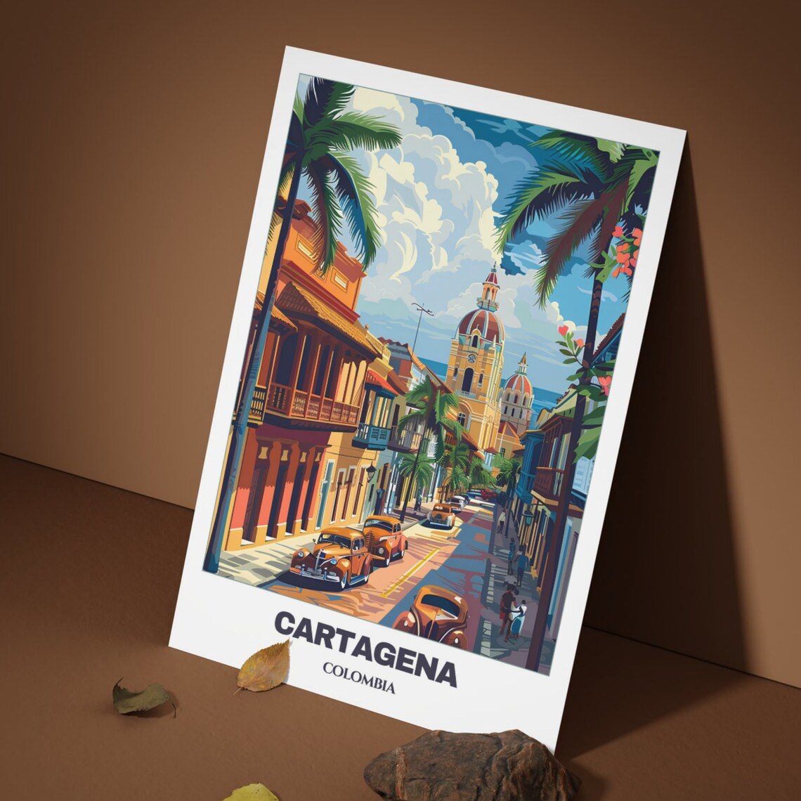 Cartagena Travel Poster, Colombia Travel Poster Art - Image 4