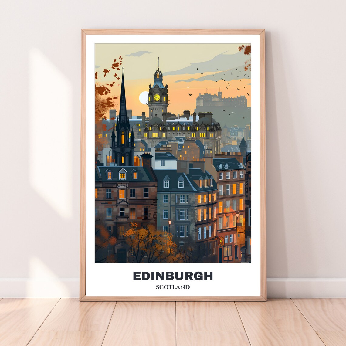 Edinburg Travel Poster, Scotland Painting Print - Image 4