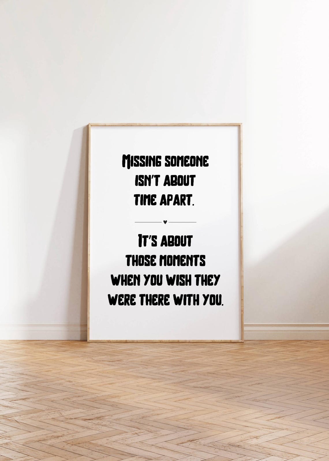 Missing Someone Quote Sentimental Missing You Moments Poster - Image 2