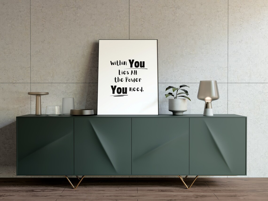 Within You Lies All the Power You Need Inspirational Quote Poster - Image 3