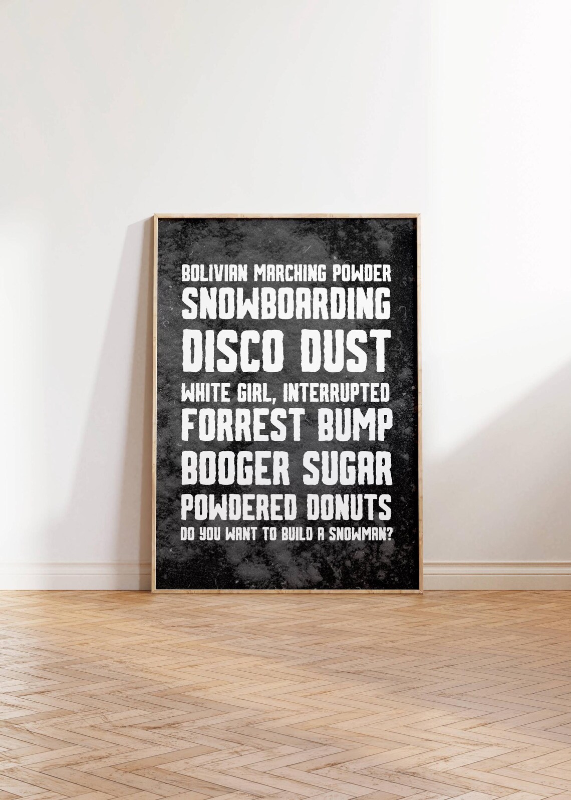 Funny Slang Terms Blackboard Bold Typography Adult Humor Poster - Image 3