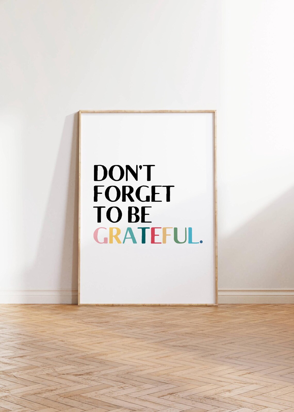 Don't Forget To Be Grateful Inspirational Quote Art - Image 3