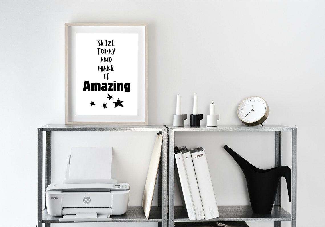 Seize Today and Make It Amazing Star Motivational Quote Poster - Image 3