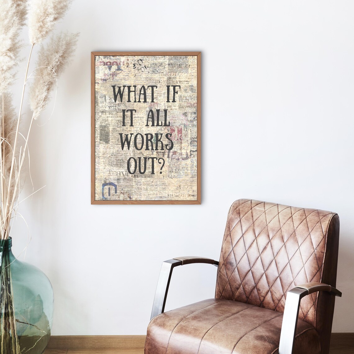 What If It All Works Out Inspirational Wall Art Print - Image 2
