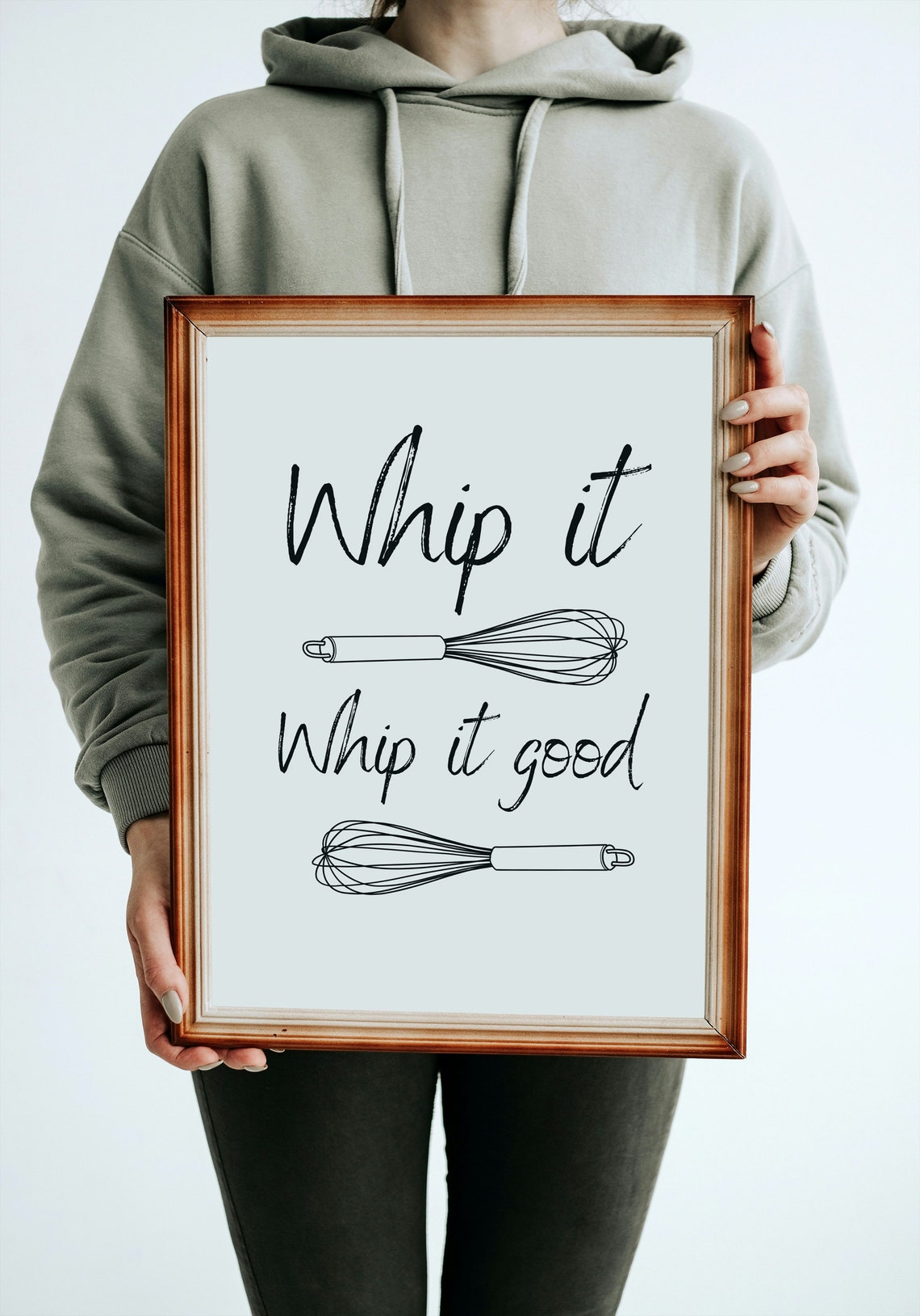 Whip It Whip It Good Whisks Funny Baking Kitchen Quote Poster - Image 3