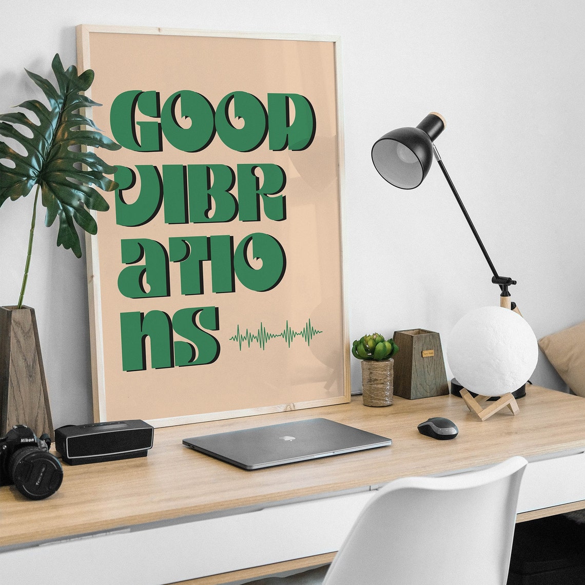 Beach Boys Good Vibrations 60s Retro Green Song Lyric Poster - Image 2