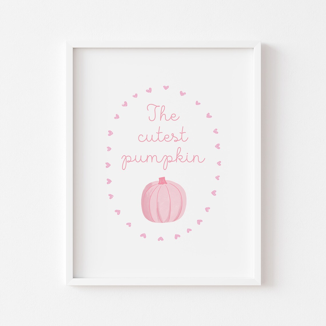 Cute Pumpkin Fall Nursery Decor, Thanksgiving Wall Art Print