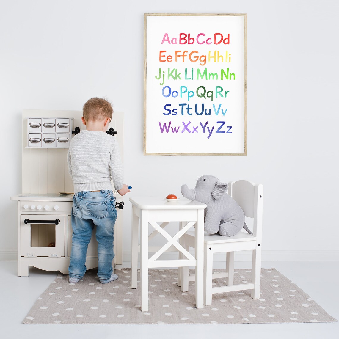 Rainbow Alphabet Poster, Preschool Classroom Decor - Image 2