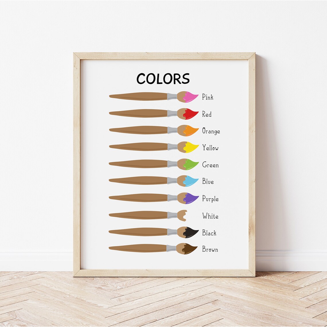 Colors Educational Print, Preschool Classroom Decor - Image 2