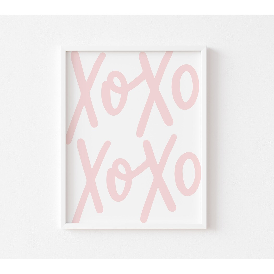 X And O Pink Valentine Print for Girl's Room - Image 3