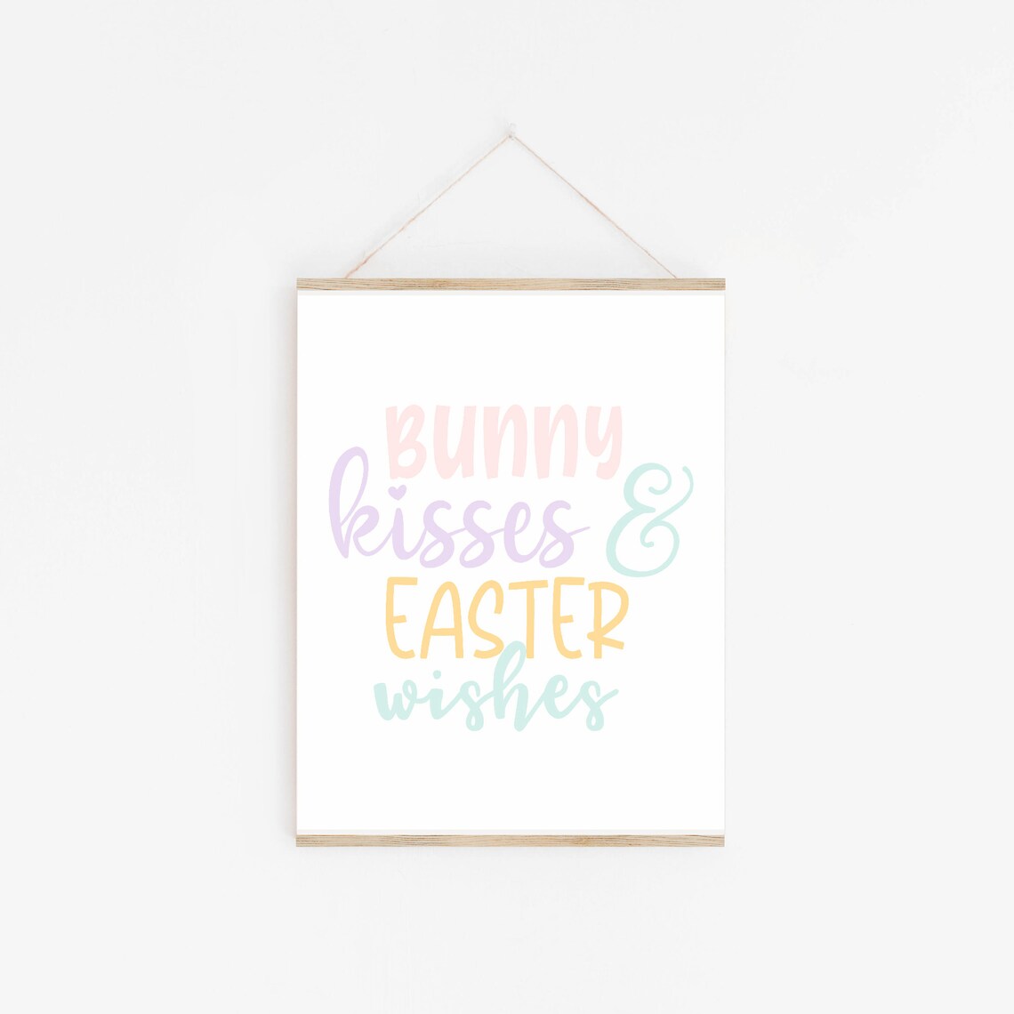 Bunny Kisses and Easter Wishes Art Print - Image 3