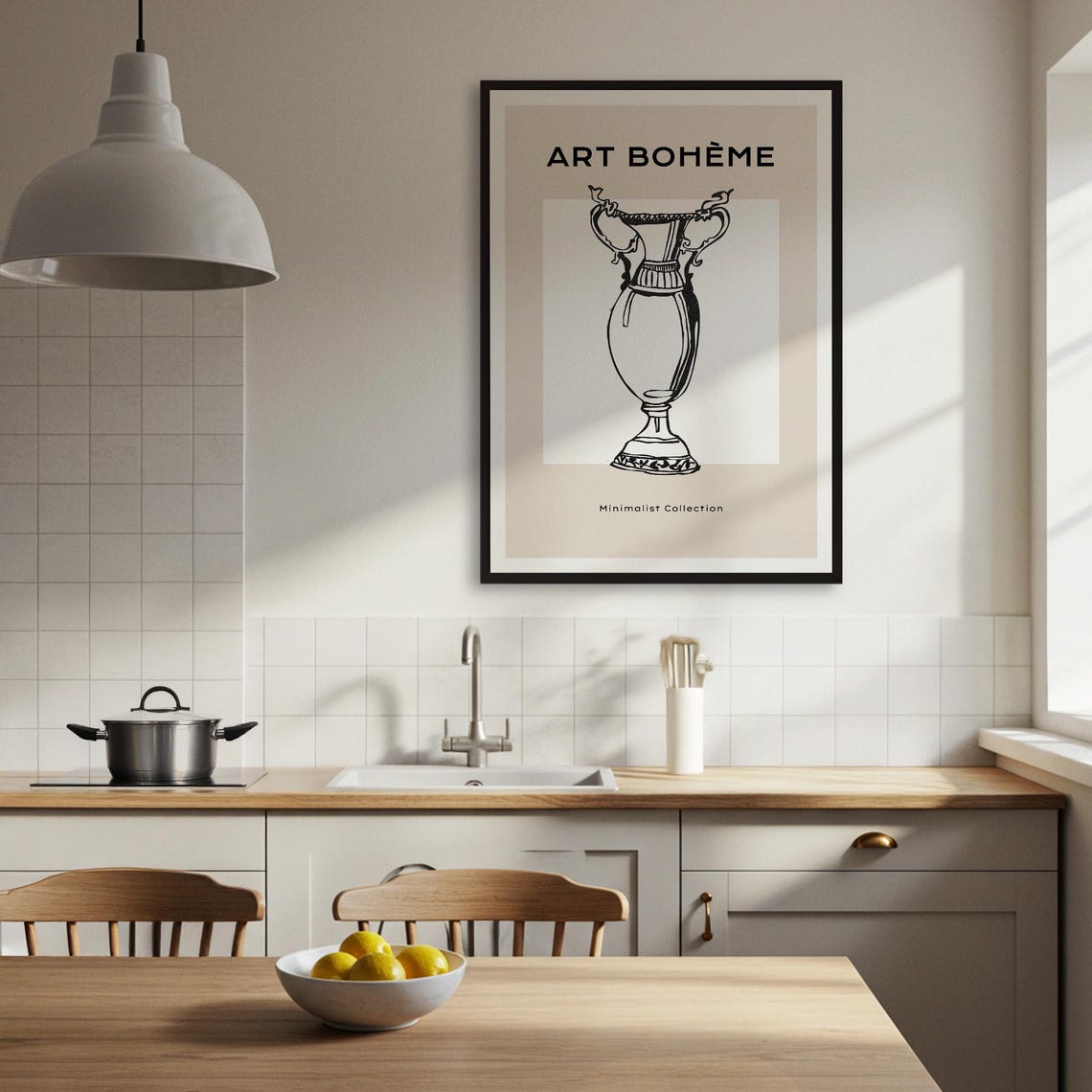 Boheme Minimalist Vase Line Art Poster - Image 3